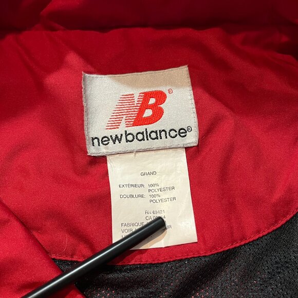 Vintage Womens New Balance Full Zip Windbreaker Warmup Jacket Pockets Large - Picture 10 of 11